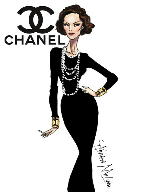 coco chanel illustrations|Coco Chanel sketches.